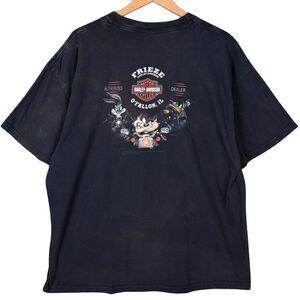 Harley Davidson Looney Tunes T Shirt Men's‎ Black Graphic Tee Frieze O'Fallon IL